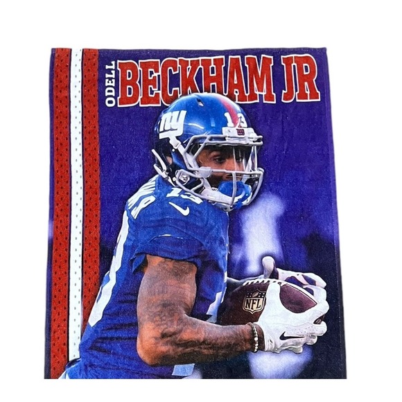 NFL Odell Beckham Jr. New York Giants Wincraft  29 X 58 Beach Pool Dorm Towel - Picture 2 of 7